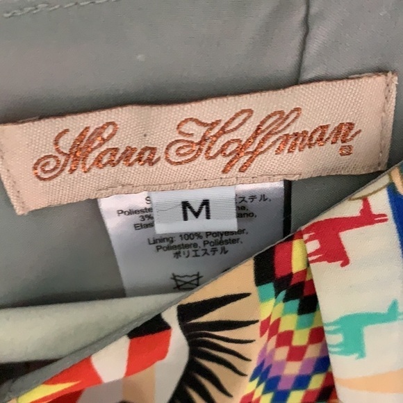 MARA HOFFMAN Jungle trip colorful geometric dress sz M retro multicolored party - Picture 5 of 16